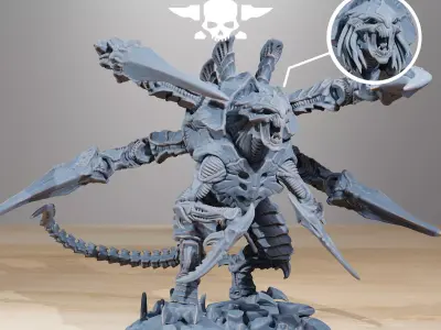 Xenarid Ravage Howler 3D print model