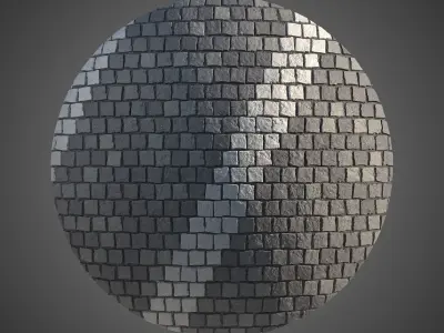 8K Large Area Cobblestone 03 - 3 Variatons Texture