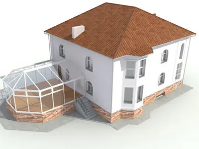 Country Cottage 3D model