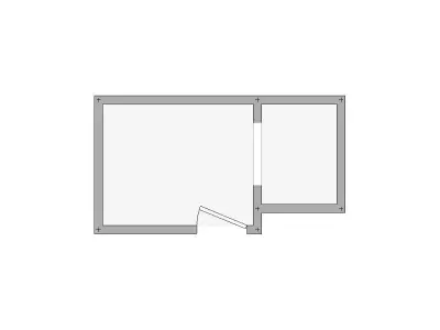 Simple Interior Sketch - 101-250 SF - Xactimate - Matterport 3D model