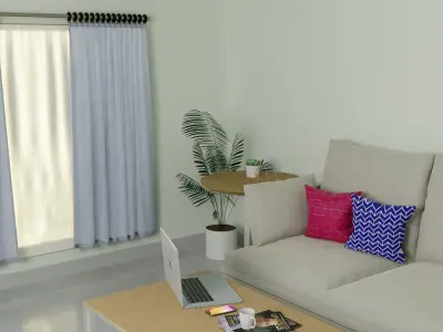 A modern room Free 3D model