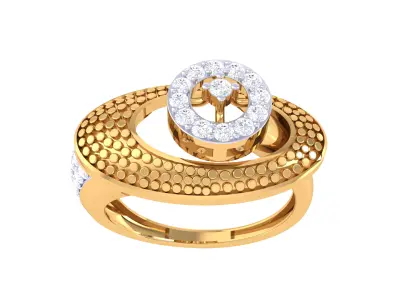  Women Ring MTL 3dm STL OBJ FBX Details 3D print model 58