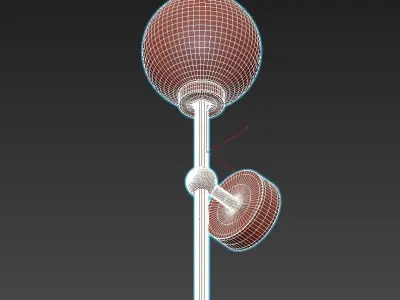 bruse light brass wall sconce 3D model