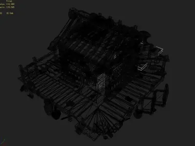 Game Gang Building - Junior College 3D model