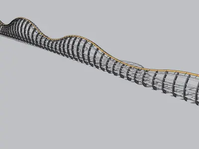 Railing Dekoratif For Bridge 3D model