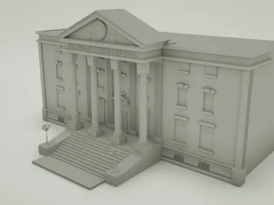 Clock tower 3D model