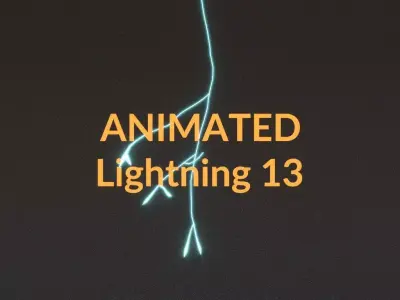 Animated Lightning v13 Low-poly 3D model