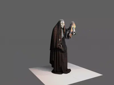 Reaper Character Rigged Animated Game Ready Low-poly 3D model