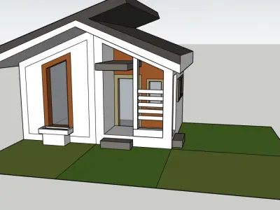 Modern Small House  Architectural 3D Model for Visualization 3D model