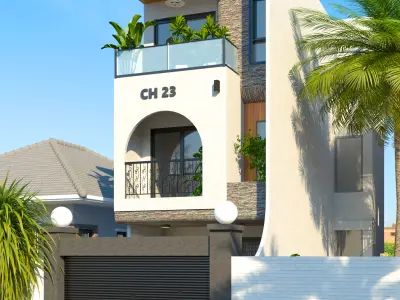 Beautiful 3 floor townhouse 3D model