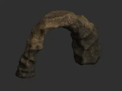 Small Arch - Dirt 2 Low-poly 3D model