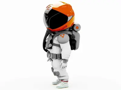 TOON ASTRONAUT F-C Rigged for Unreal Engine - Unity - MIXAMO  3D model