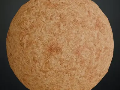 Compressed Oriented Strand Board OSB PBR Seamless  Texture