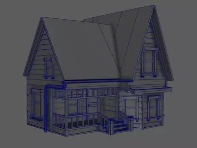 House from the Disney movie Up Low-poly 3D model