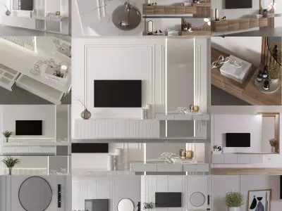 Bedroom Composition Collection 02 3D Model Pack