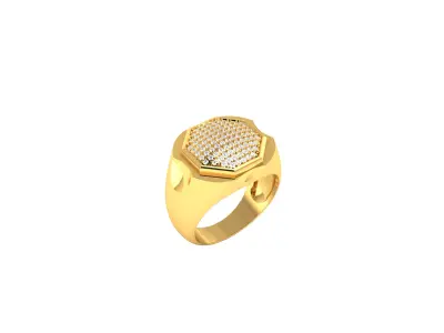 Mens Ring  Render 3dm STL OBJ FBX Details 3D print model order