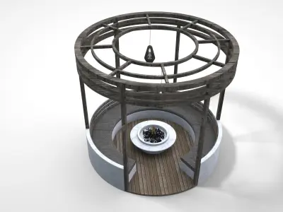 garden gazebo 3d model 3D model