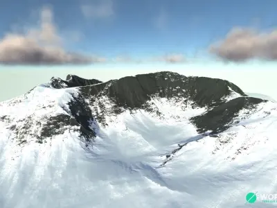 Snow Mountain 02 3D model