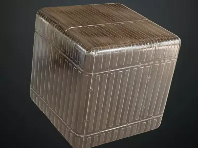 Silver Sci-fi Metal Panel PBR Seamless Texture