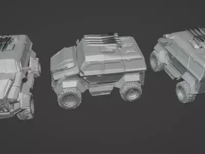 Feudal Guard - Elite Transport Vehicle 3D Model for 3D Printing 3D print model