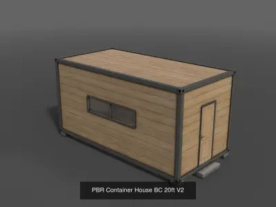 PBR Container House BC 3D Model Pack