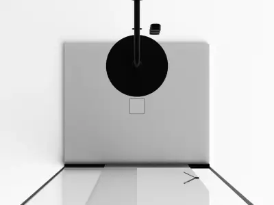 Agape D Type Shower System 3D model