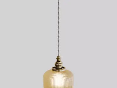 Vintage Art Deco Chandelier 3D model