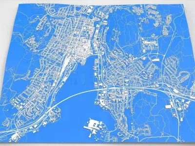 Cityscape Sundsvall Sweden 3D model