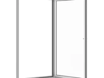 Metal Window 1140mm x 2100mm 3D model