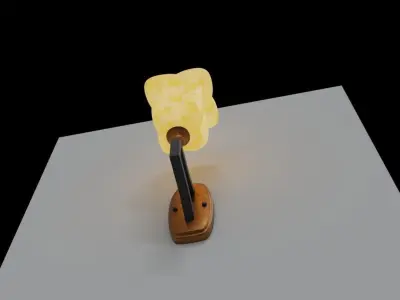 Flower shaped wall lamp Free 3D model