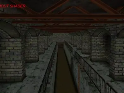 Dirty Sewer  Low-poly 3D model