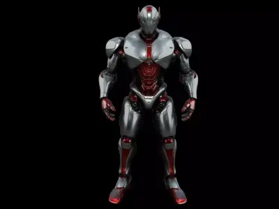Robots Pack 10 Low-poly 3D model