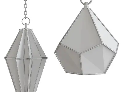 Chandelier 3d model collection 10 Pieces Low-poly 3D model