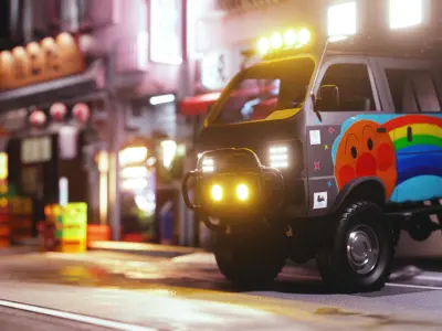 Japenese Street Scene  3D model