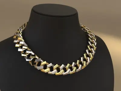 Edge Cuban link Chain 3D print model