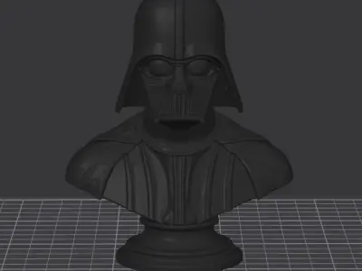Darth Vader Bust STL Epic Star Wars 3D Print Model for Display  3D print model