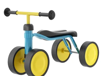 Runbike Puky Pukylino Red red 3D model