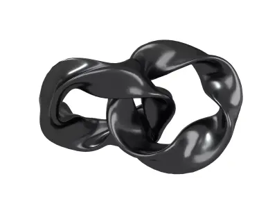 Abstract Ring Shape V2 003 Low-poly 3D model