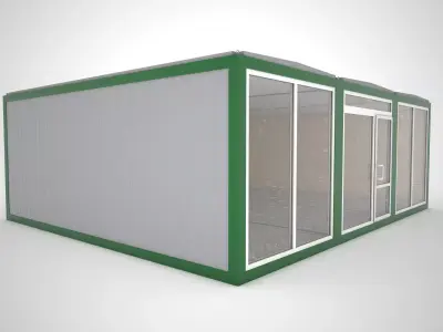 Modular building Mini mart  3D model