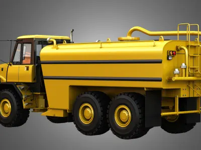 JD - 300D II Articulated  Water Tanker Truck 3D model