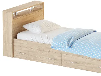 Bed with drawers SVK Camellia 3D model