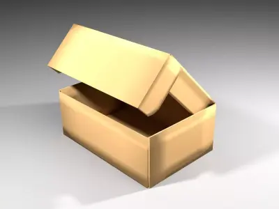 Cardboard Box - Roll-End Tray 3D model