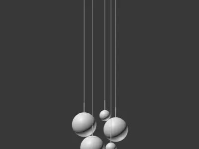 Tom Dixon Mirror Ball Pendant Light 3D model