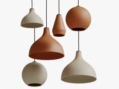 Folk Abigail Pendants 3D model