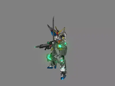 Attacker Gundam 3 3D model