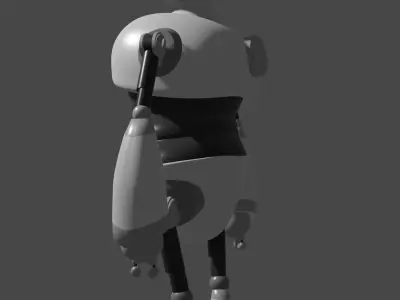 Smart Robot Low-poly 3D model buy