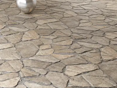 Mrf-Pavement Set29 Low-poly 3D model