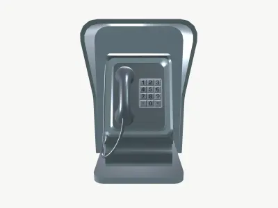 Telephone Low-poly 3D model