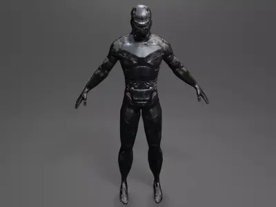 Space wanderer 2 Low-poly 3D model