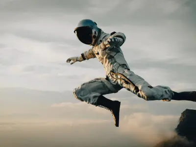  Female Space Suit 3D Model 